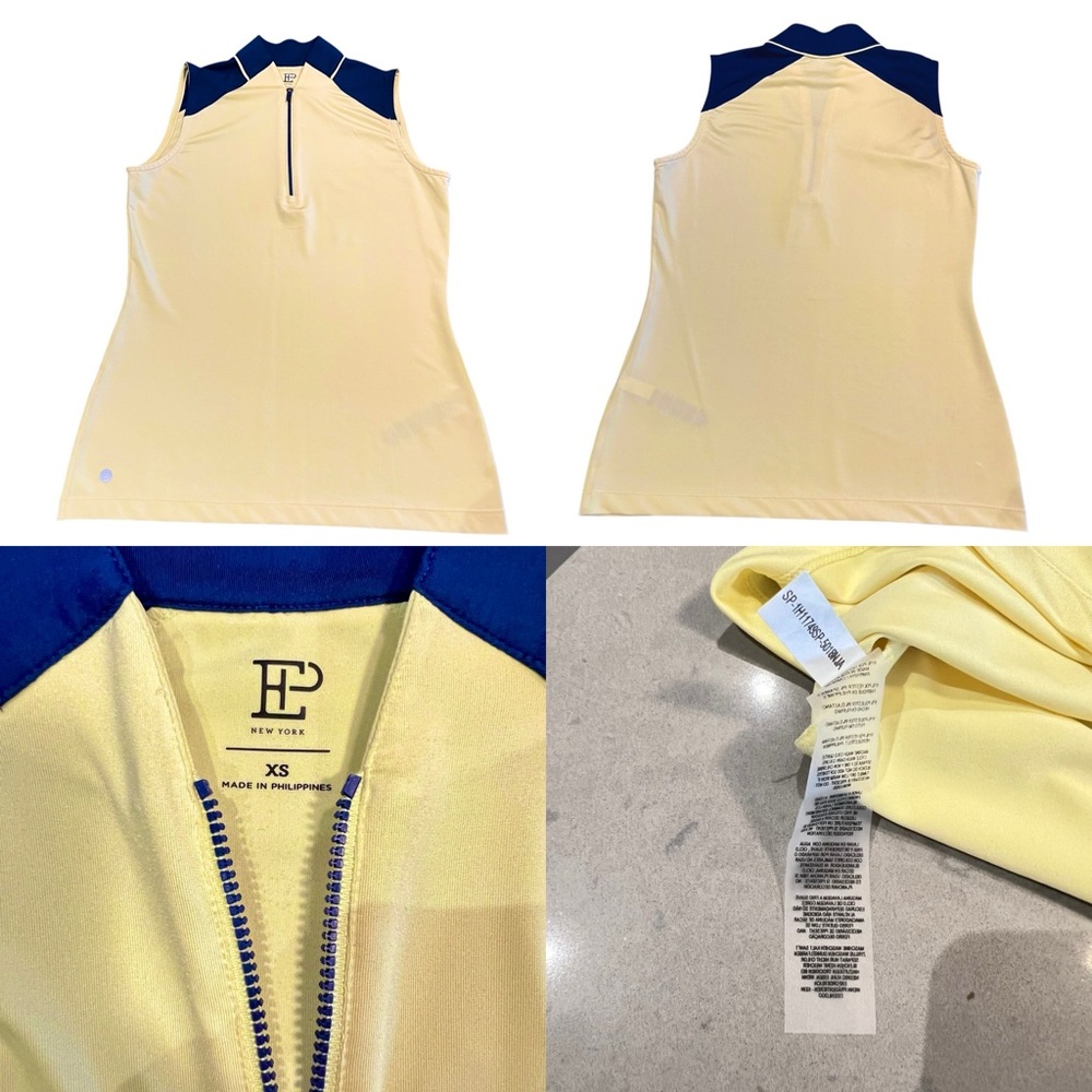 EP PRO NEW YORK LADIES GOLF TOP - YELLOW Size XS